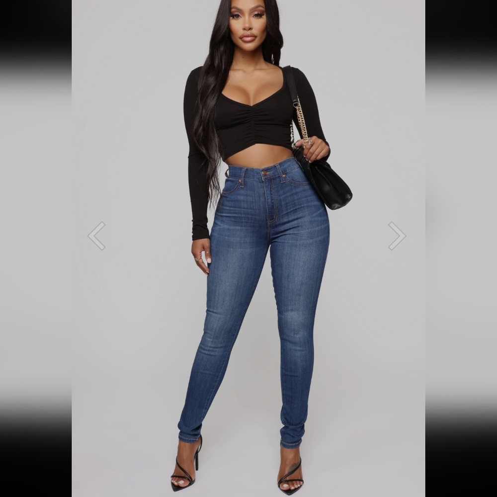 Fashion Nova Curve Your Ways Skinny Jeans
